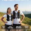 Running Vest for Women Men - Reflective Running Hydration Vest with 500ml Soft Water Bottle, Phone Holder, 2 LED Lights USB Rechargeable - 7 Pockets Runners Backpack Trail Jogging Marathon