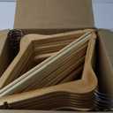 Home It Wooden Hangers 30 Pack - Natural Wood Durable Heavy Duty Coat Hangers Non Slip for Jacket, Shirt, Pants and Suit - Premium Solid Clothes Hangers for Closet with Chrome Swivel Hook