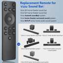 for VIZIO-Soundbar-Remote, Replacement for VIZIO 5.1/2.1 Home Theater Sound Barfor M/V/P Series Home Audio Sound System