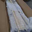 King Size Bed Frame and Headboard,Vertical Channel Tufted Wingback No Box Spring Needed, Mattress Foundation, Easy Assembly, Beige