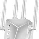 WiFi Extender Signal Booster for Home with Ethernet Port, Covers 8000+ Sq.Ft House & Yard | Wireless Repeater Amplifier