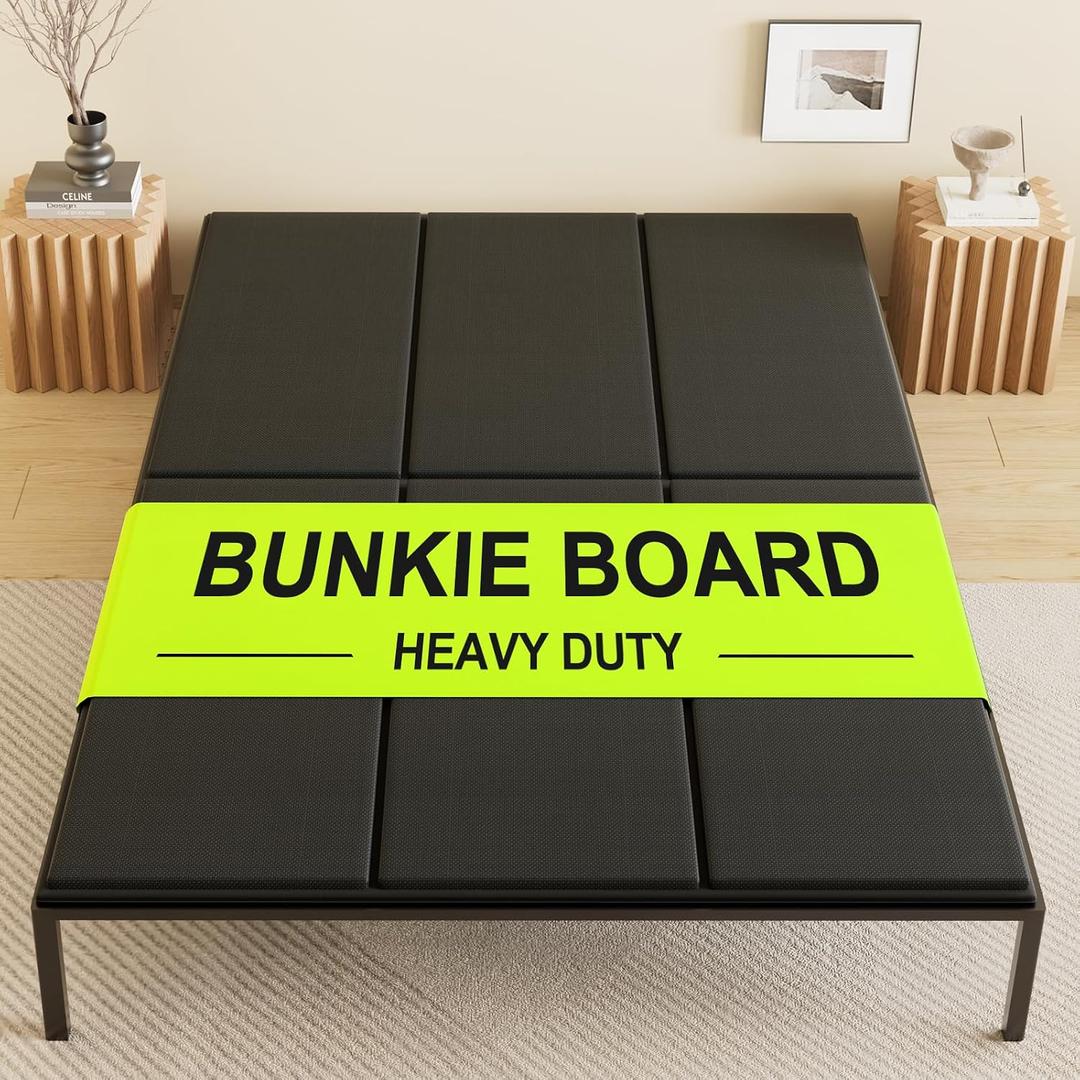 Heavy Duty 10mm Full Bunkie Board 54x75, Foldable Bed Support Panel