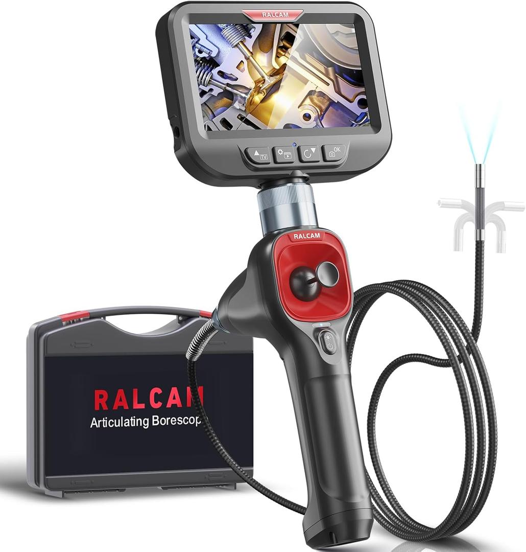 Ralcam Car Air Conditioner Borescope Visual Cleaning Gun LCD Display HD Inspection Camera Automotive Borescope Factory