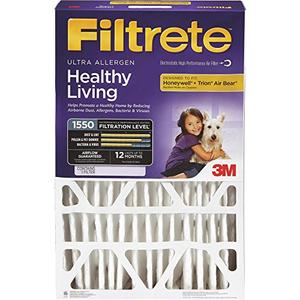 3M Allergen Reduction Air Filter 1550 Size: 25" H x 16" W x 4" D