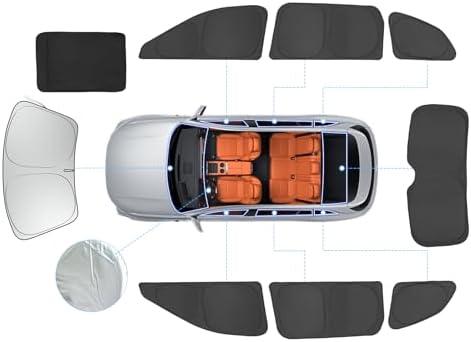 Car Side Window Cover Sun Shade Windshield Compatible with Honda CRV 2023-2025 Car Side Full Windows Sunshade Kit for Privacy Protection Napping Camping Sun Blockers Visor Cool Foldable 8PCS
