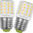 ZHENMING for Frigidaire Light Bulb KEI D34L Refrigerator Bulb KEL 3418L 5304511738 AC 100-265V 3.5W LED Refrigerator Light Bulbs Replacement for Kenmore Electrolux, 5000K Daylight White-2Packs