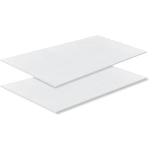 Frienda 2 Pack 100" x 80" x 0.2"Upholstery High Density Craft Sheets Cushion Foam Replacement Rectangle Cut to Size Cushion Chair Padding, Suitable for Shipping, Packing, Mailing, DIY, Cosplay (White)