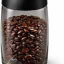 Vacuum Coffee Canister, 40 oz Light-Blocking Glass Coffee Bean Container