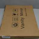 Vanity Mirror with Lights, 14"12" LED Makeup Mirror, HD Professional Mirror, Smart Touch with 3-Color Lighting, Dimmable, 360 Rotation, Lighted Up for Makeup Desk, Bedroom (White)