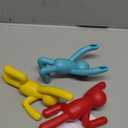 Umbra Buddy Wall Hooks  Decorative Wall Mounted Coat Hooks for Hanging Coats, Scarves, Bags, Purses, Backpacks, Towels and More, Set of 3, Bright Multicolored (Sky Blue, Yellow, Red)