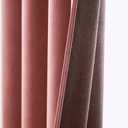 ANRODUO Dusty Rose Pink Velvet Curtains 90 Inches Long Blackout Thermal Insulated Soundproof Curtain Privacy Room Darkening Curtains Grommet Window Drapes for Bedroom Living Room Set of 2 (52"W x 90"L (Pack of 2))
