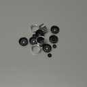 INJORA 1.0 Beadlock Wheel Stamped Steel Beadlock Deep Dish 1.0" Wheels for 1/18 TRX4M Axial AX24 SCX24 Gladiator Deadbolt Bronco C10 JLU Upgrade Parts(Black)