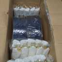 WELLIFE 350PCS Clear-Gold Plastic Plates - 100 Disposable Plates, 150Plastic Silverware, 50 Cups, 50 Napkins for Wedding & Party