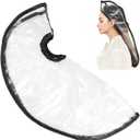 FERCAISH Hair Funnel for Upright Shampooing, Foldable Funnel Rinse Shampoo Washing Tool for Home Salon Hair Shampoo Washing Rinse Cape Accessory(Black)