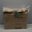 Vinyl Record Player Turntable with Built-in Bluetooth Receiver & 2 Stereo Speakers, 3 Speed 3 Size Portable Retro Record Player for Entertainment and Home Decoration (Brown)