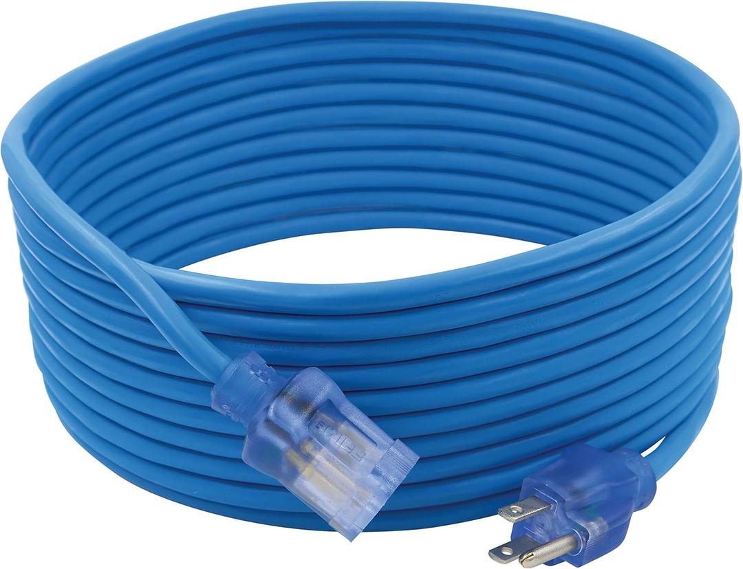 Prime Extension Cord All Weather 14/3 Sjtw 25 ' Blue Ul & CSA