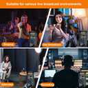 Small Handheld Sound Card Set for Podacsting, Broadcasting, Living, Singing, Recording, Gaming with Families, Friends, Gift,YouTube, TikTok