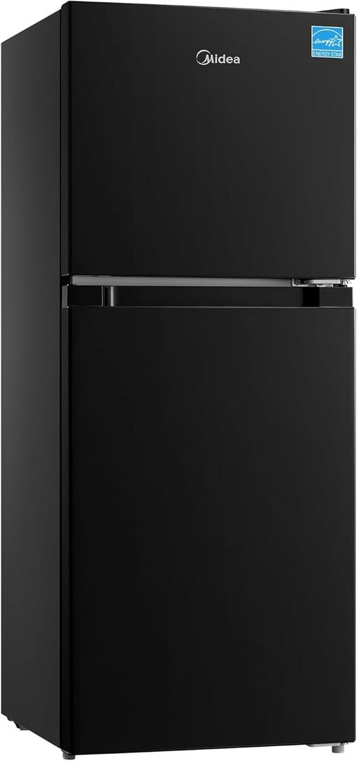 Midea MERM45S3ABB 4.5 Cu Ft Double Door Refrigerator Black, Cubic feet