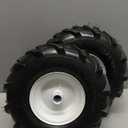 13x5.00-6" Tiller Tire and Wheel 2 Pack 1 Inch Hub 3-1/8" Centered Hub Length Agriculture Super Lug Tractor & Trencher Tire Replacement