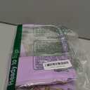 Clear Snack Bag for Travel, Chenille Letter Clear Zipper Snacks Pouch Nylon Cosmetic Bag Makeup Travel Bag for Women (Purple)