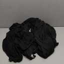 Peomeise 2pcs Stretch Spandex Chair Cover for Wedding Party Dining Banquet Event (Black, 2)