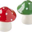Design Imports DII Ceramic Salt & Pepper Shaker Set, Mushrooms