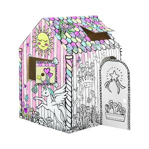 BB at Play XLarge Color in Unicorn Playhouse Craft Activity for Kids