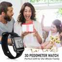 Pedometer for Walking, 3D Simple Step Counter for Walking Large Digital Display, Accurate Step Tracker with Steps Time Modes for Men Women Adults Seniors