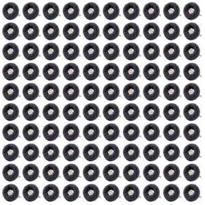 100 PCS Abrasive Buffing Wheels,1 Inch Buffing Polishing Wheel Set for Rotary Tool Accessorie 1/8'' (3mm) Shank, Black 400 Grits for Metal,Wood, Rust Removal