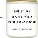 KISSHAKE Retirement Decorations - Funny Gifts for Coworker, Boss, Teacher, Nurse, Bestie, Dad, Mom - Scented Candles