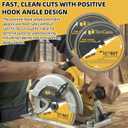 TonGass (2-Pack) 10", 80 Tooth Table Saw Blade Compatible with DeWalt Tables Saws (Part Number DWA11080), Hi-Density Ultra Sharp Steel Professional Woodworking Table Saw Blade with 5/8 Inch Arbor