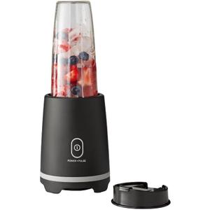 Black Single-Serve Blender with 1 Travel Lid, 16 oz, New Black