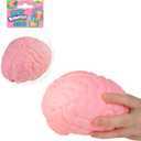 ORB Easy Sqweezy Jumbo Brainy - Squeeze This Big, Fun, Squishy, Slow Rising, Extra Soft Giant Brain for Stress Relief - Original Sensory / Fidget Novelty Toy and Gift for Kids and Adults