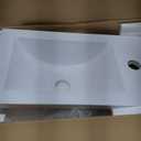 16 Inch Bathroom Vanity with Sink, Bathroom Cabinet Vanity for Small Space, Wall Mounted Floating Cabinet Set with Soft-Close System Pop Up Drain (Black)