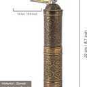Handmade Turkish Pepper & Coffee Grinder, Refillable Turkish Spice Mill with Adjustable Coarseness, Manual Coffee Mill with Handle, Coffee Grinder Metal with Hand Crank 22 cm-8.66 inch (Antique)
