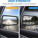 JDMSPEED Right Passenger Side Mirror Compatible with 2019-2025 Chevy Silverado 1500 Black Power Glass Manual Folding Temperature Sensor Non-Heated without Turn Signal Replace#GM1321582(5Pins)