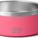 YETI Boomer 4, Stainless Steel, Non-Slip Dog Bowl, Holds 32 Ounces (Tropical Pink)