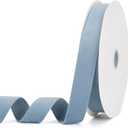 Dusty Blue Velvet Ribbon 1 Inch x 20Yd,Double Faced Premium Velvet Ribbon for Gift Wrapping Handmade Crafts Bow Making,Christmas and Wedding Decoration(1" Dusty Blue)