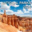 Calendar 2026 - Wall Calendar from January 2026 to December 2026, 3 Languages(English,French,Spanish), 2026 Calendar with Holiday Marked, Premium Paper for Organizing, 7'' x 7'', National Park-B