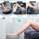 JefDiee Inflatable Foot Rest Pillow, Kids Airplane Bed, Adjustable 3 Layers Height Leg Rest Pillow, Airplane Travel Essentials Great for Office, Home, Trains, Cars