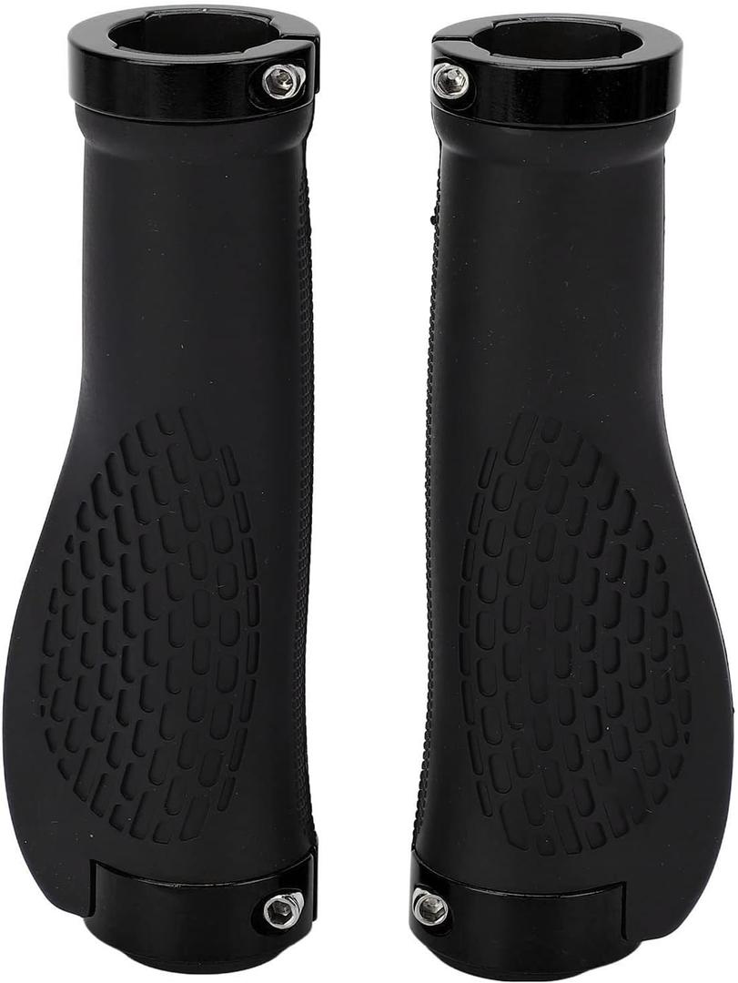 2 Pieces Electric Scooter Handle Sleeve Silicone Prevent Slip Replacement Scooter Handle Bar Grip Cover (Black)