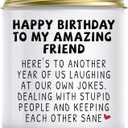 Jonico Happy Birthday Gifts for Women - Funny Best Friend Friendship Birthday Gifts for Women Bestie BFF Coworker Classmate, Lavender Candle