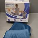 Portable Heating Pad  Heated Weighted Blanket for Neck, Shoulders & Back  Extra Large 25"x37" Full Back Heating Pad  Electric Blanket for Muscle Relaxation & Cramps  Washable with Auto Shut-Off (Blue)