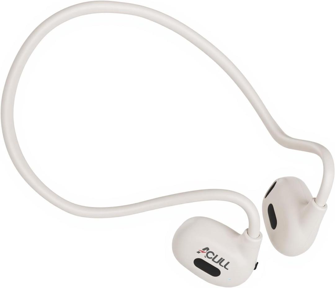 2026 Open Ear Headphones Bluetooth 5.3, Discreet Skin-Tone Air Conduction Wireless Earbuds, 20g Ultra-Light Painless Headphones for Office, Running, Workout, 12H Playtime, IPX6 Waterproof