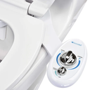 Brondell Bidet Left Hand Bidet Attachment SouthSpa Dual Nozzle - control panel on left side - Dual Positionable Nozzles for front and rear wash, LH-12