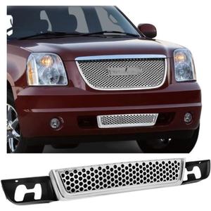 Front Lower Grille Compatible With 2007-2014 GMC Yukon/XL/Denali (Chrome)