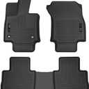 Husky Liners Weatherbeater Floor Mats | Fits 2019-2025 Toyota RAV4 | Front & 2nd Row, 3-pc Black - 95501
