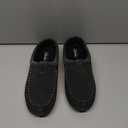 Clarks Men's Open Back Suede Sherpa Lined Clog Slippers, JMH2062 - Indoor/Outdoor Slip-Ons - Comfy & Durable Slides with Soft Plush Lining Cushioned Footbed & Gripped Rubber Outsoles (9 M US, Grey)