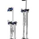 GCCSJ 18''-30'' Stilts for Adults Adjustable Heights Aluminum Work Stilts with Protective Knee Pads for Sheetrock Drop Ceiling Painting Painter or High Shrub Trimming