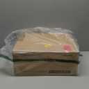 Furnulem White Dresser with 5 Drawers, Vertical Storage Tower Fabric Dresser for Bedroom, Hallway, Entryway, Nursery, Closet Organizer, Nightstand Bedside Table Furniture, Sturdy Steel Frame, Wood Top